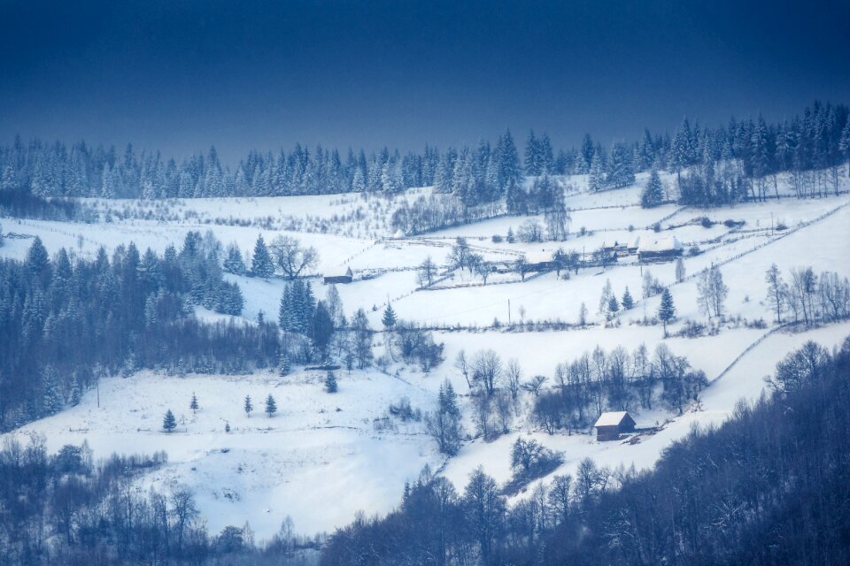 Highland snow winter