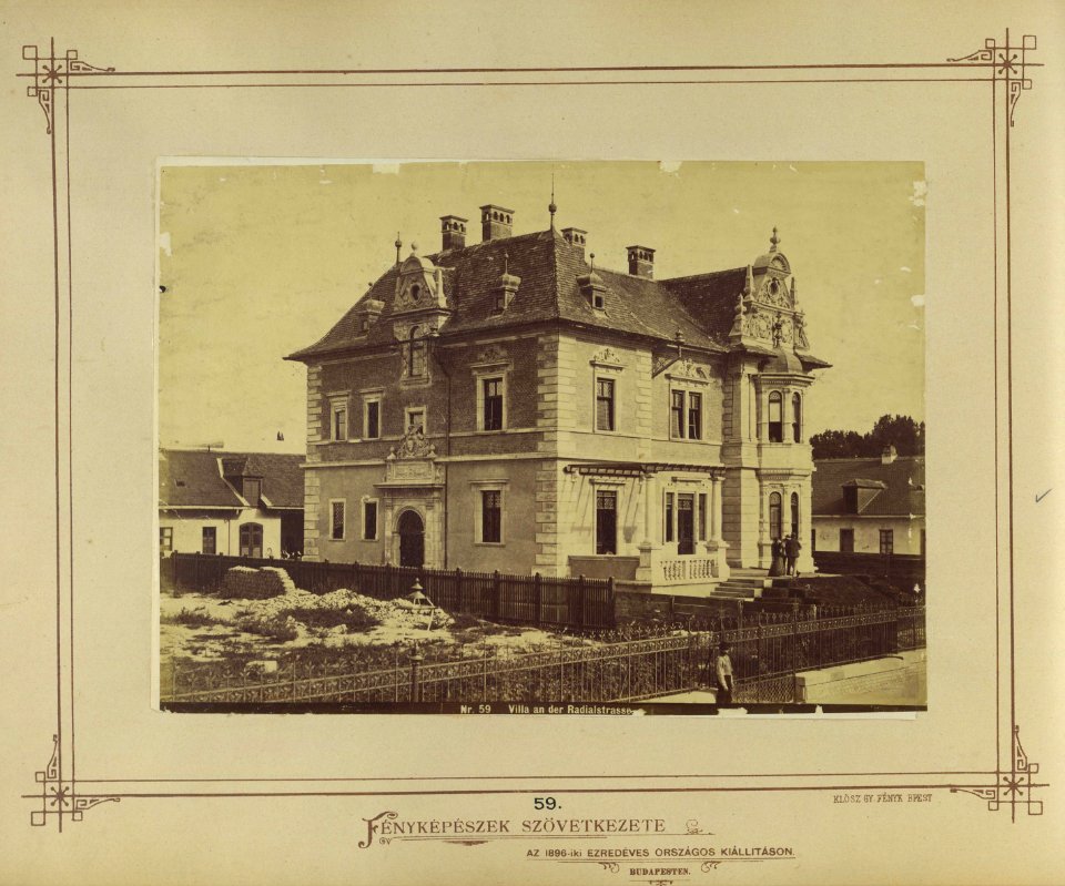 Andrássy út 126. Weninger-villa, 1876 körül - Budapest, Fortepan 82118