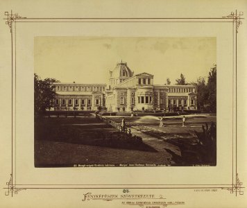 Budapest, Margit-sziget. A Margit-fürdő hátsó homlokzata, 1878 körül - Fortepan 82146 photo