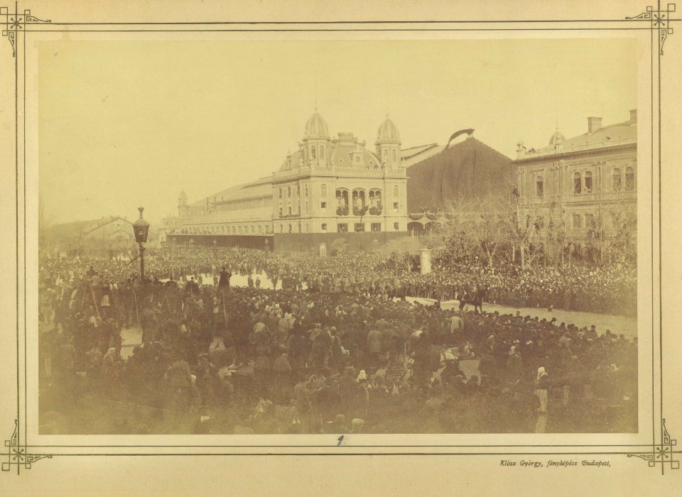 Budapest, Nyugati pályaudvar a Nyugati tér felől nézve, 1894-ben. - Fortepan 82051 photo