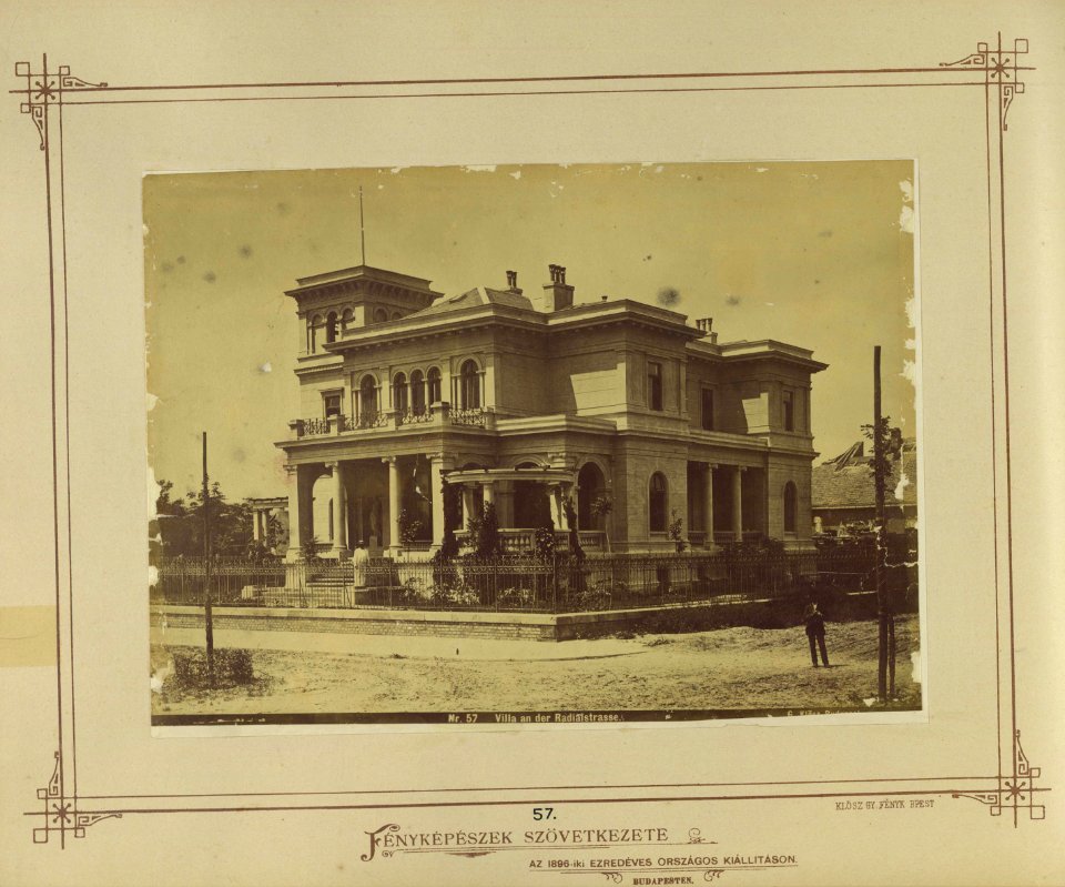 Andrássy út 122. Engel Gyula háza. 1908-ban lebontották - Budapest, Fortepan 82116