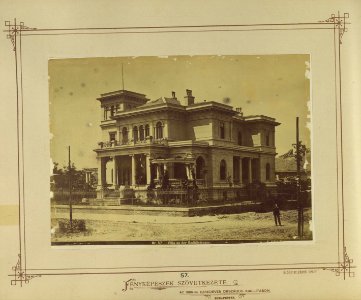 Andrássy út 122. Engel Gyula háza. 1908-ban lebontották - Budapest, Fortepan 82116 photo