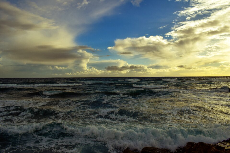 Clouds beach nature