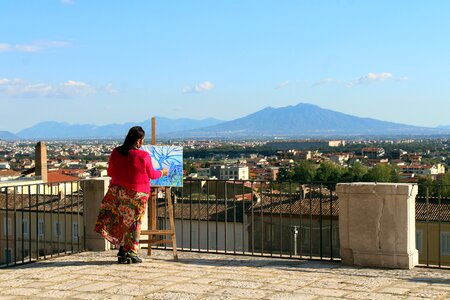 Painting drawing woman