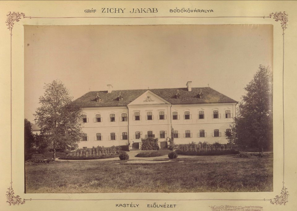 Boldogkőváralja, Borsod-Abaúj-Zemplén megye. A Péchy-Zichy-kastély elölnézete, 1895-1899 között. - Fortepan 83484
