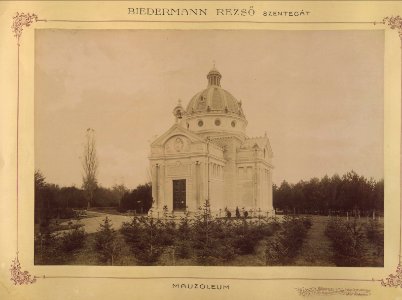 Szentegát, a Biedermann-család mauzóleuma. A felvétel 1895-1899 között készült. - Fortepan 83433 photo