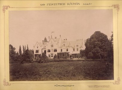 Bogát (ekkor önálló, ma a város része), Festetics-kastély főhomlokzata. 1895-1899 között - Szombathely. Fortepan 83189 photo