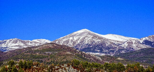 Snow landscape sky photo