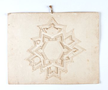 Fortifikationsmodell från 1600-talet gjord i papp - Skoklosters slott - 93150