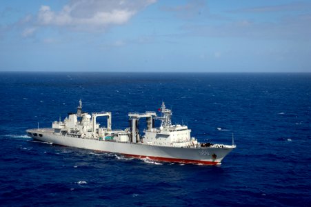 Forty Ships and Submarines Steam in Close Formation During RIMPAC - Gaoyouhu (966) 160728-N-SI773-1029