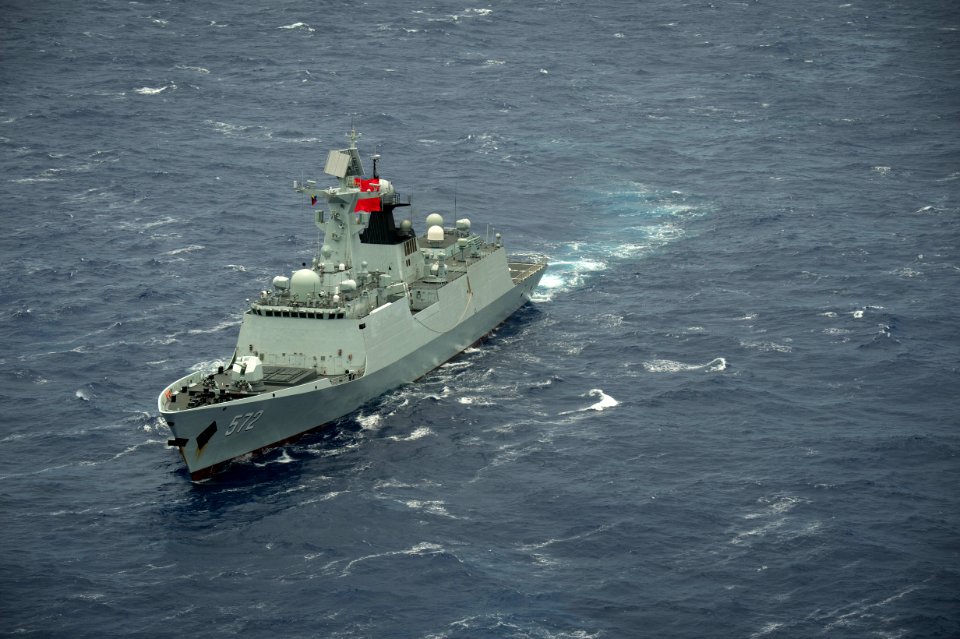 Forty Ships and Submarines Steam in Close Formation During RIMPAC - Hengshui (572) 160728-N-SI773-3113