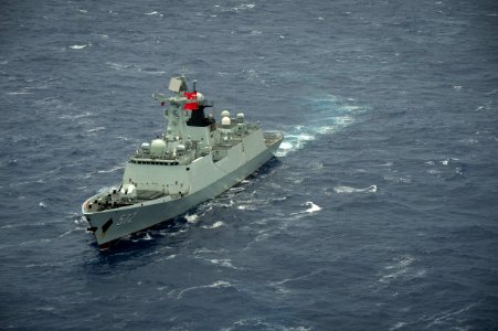 Forty Ships and Submarines Steam in Close Formation During RIMPAC - Hengshui (572) 160728-N-SI773-3113