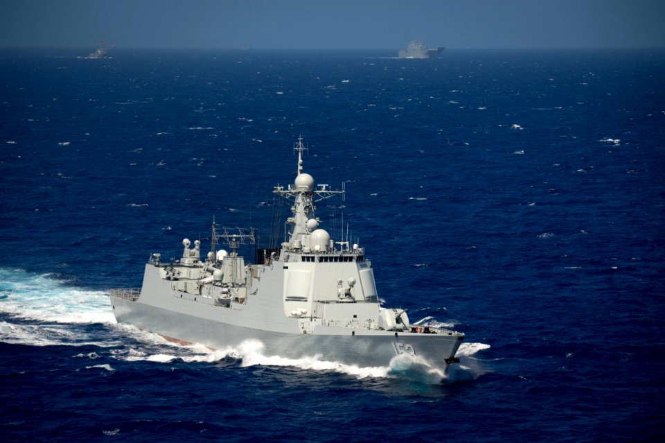Forty Ships and Submarines Steam in Close Formation During RIMPAC - Xian (153) 160728-N-SI773-2089