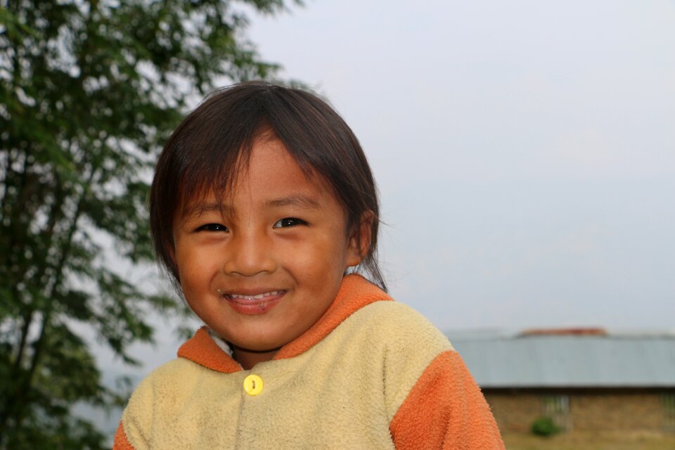 Outdoors happiness portrait