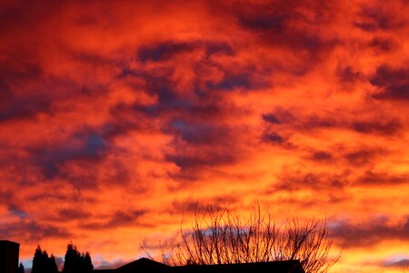 Thunderstorm color red