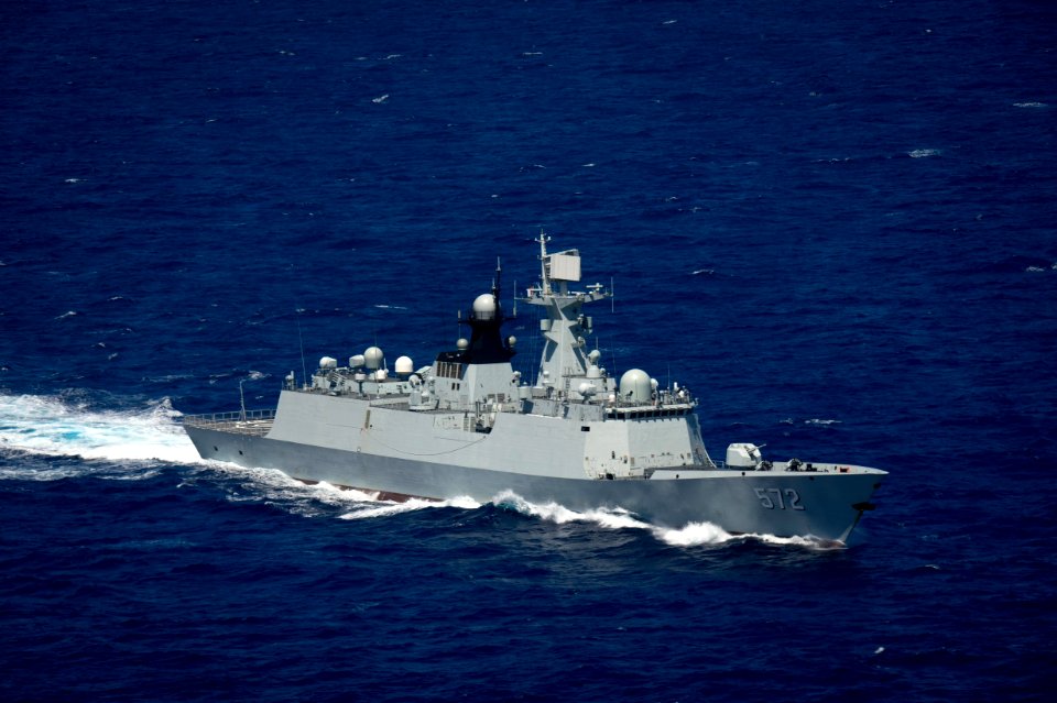 Forty Ships and Submarines Steam in Close Formation During RIMPAC - Hengshui (572) 160728-N-SI773-2572