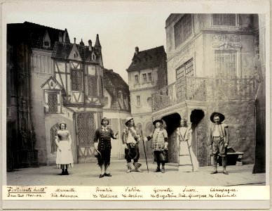 Fortunati hatt, Dramatiska teatern 1901. Föreställningsbild - SMV - H13 059