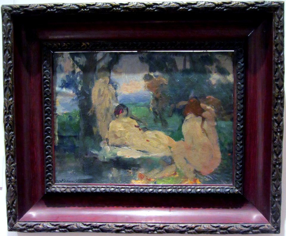 Fossa Calderon, Julio - Desnudos en el bosque -osm 27x37 MK fRF 1.1 framed
