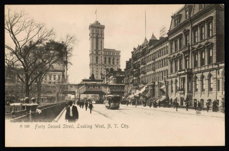 Forty Second Street, looking west, N.Y. City LCCN2015647613