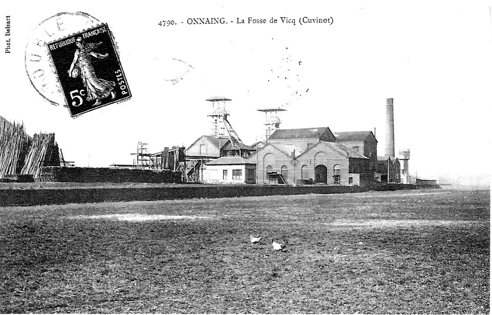 Fosse Cuvinot à Onnaing vers 1900