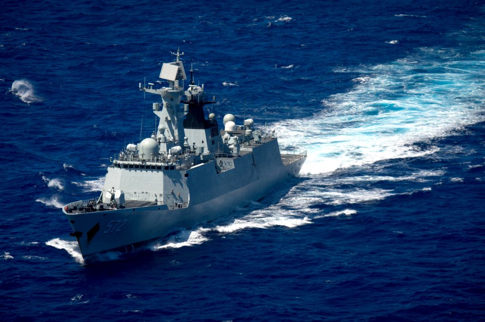 Forty Ships and Submarines Steam in Close Formation During RIMPAC - Hengshui (572) 160728-N-SI773-2579