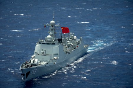 Forty Ships and Submarines Steam in Close Formation During RIMPAC - Xian (153) 160728-N-SI773-2953