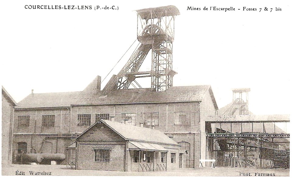 Fosse 7 de l' Escarpelle vers 1910