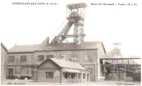 Fosse 7 de l' Escarpelle vers 1910