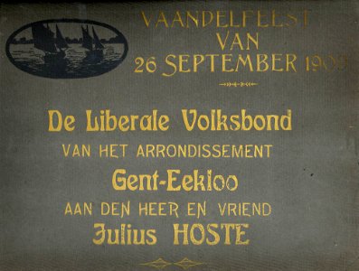 Fotoalbum Liberale Volksbond van Gent-Eeklo, 1909 - Photo album of the Liberale Volksbond Gent-Eeklo, 1909 (32792323021)