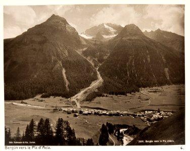 Fotografi av Bergün vers le Piz d´Aela - Hallwylska museet - 104846