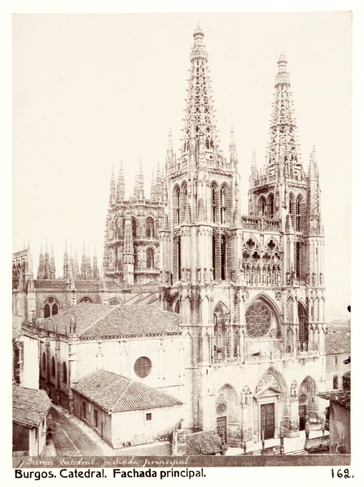Fotografi av Burgos. Catedral, fachada principal - Hallwylska museet - 105343