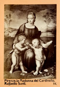 Fotografi av Madonnan med steglitsan av Rafael - Hallwylska museet - 103001