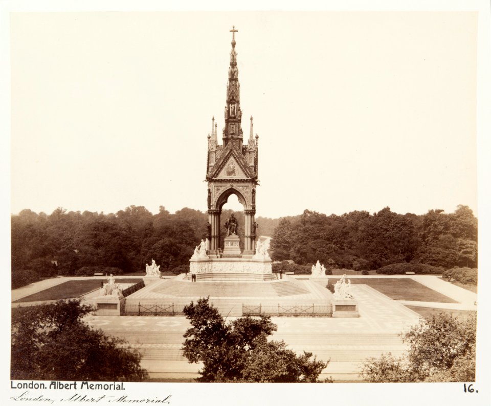 Fotografi av Albert Memorial. London, England - Hallwylska museet - 105929