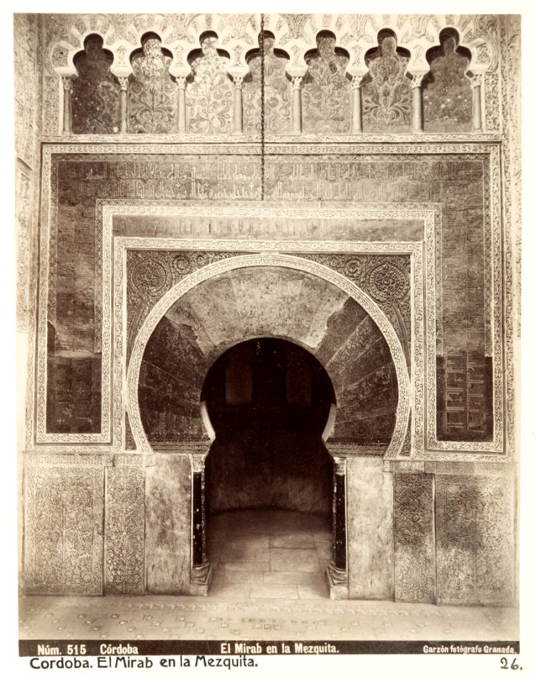 Fotografi av Cordoba. El Mirab en la Mezquita - Hallwylska museet - 104773