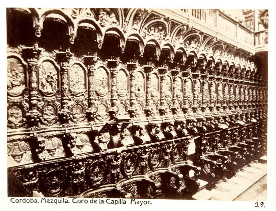 Fotografi av Córdoba. Mezquita, Coro de la Capilla Mayor - Hallwylska museet - 104776