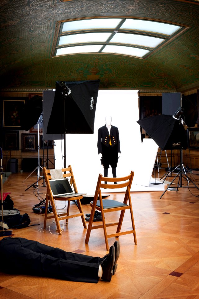 Fotografering i tavelgalleriet, bakom kulisserna - Hallwylska museet - 89377
