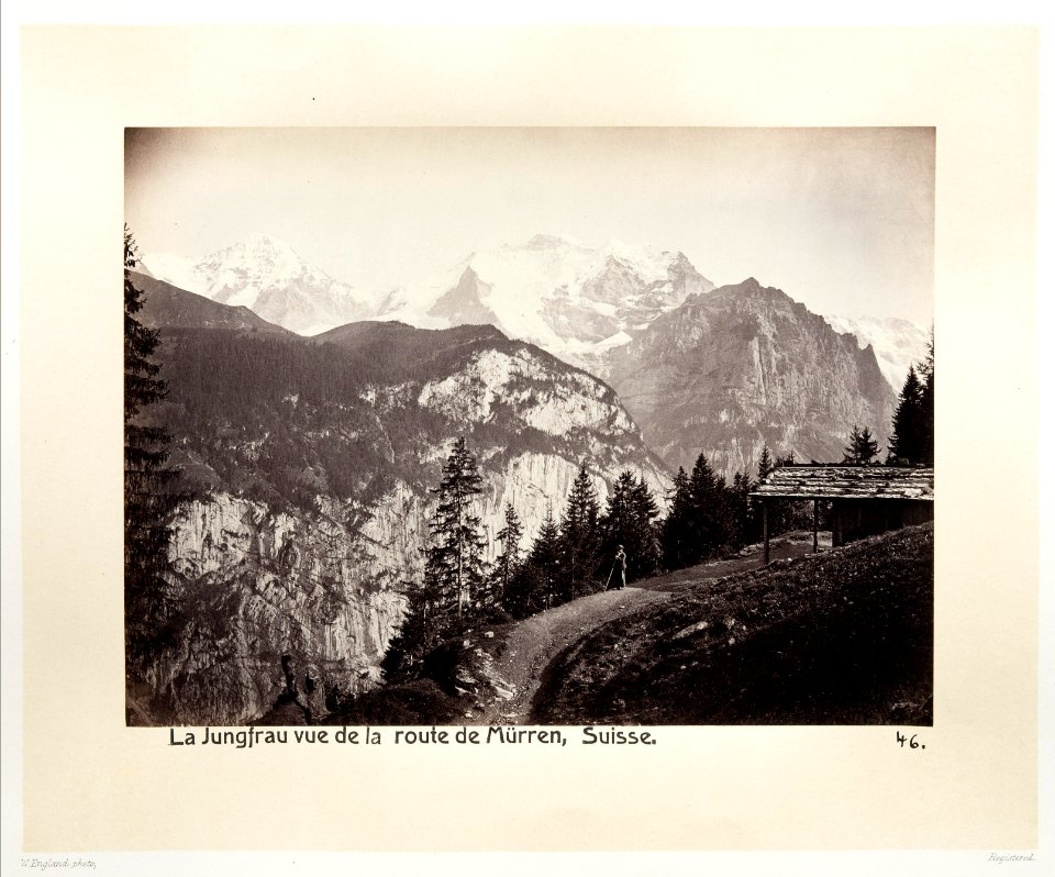 Fotografi av berg i Schweiz - Hallwylska museet - 103179