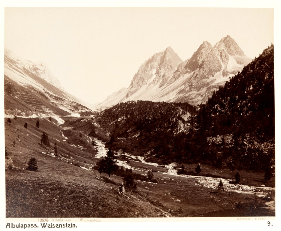 Fotografi av Albulapass. Weissenstein - Hallwylska museet - 104849