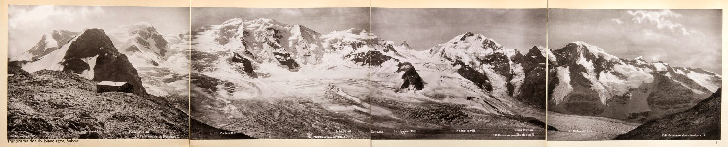 Fotografi av berget Diavolezza - Hallwylska museet - 103134