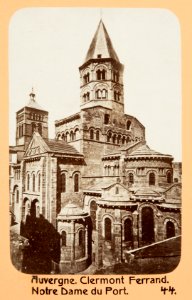 Fotografi av Auvergne. Clermont-Ferrand, Notre Dame du Port - Hallwylska museet - 104532