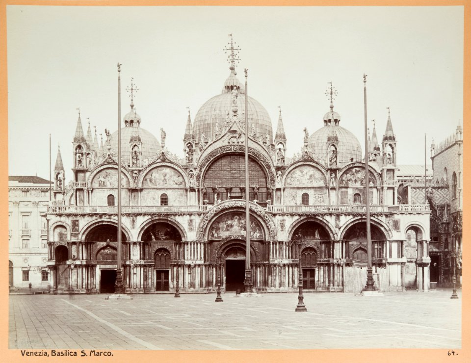 Fotografi av Basilica S. Marco i Venedig - Hallwylska museet - 103010