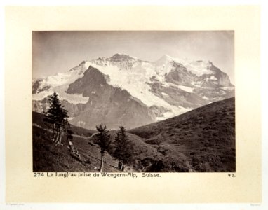 Fotografi av berg i Schweiz - Hallwylska museet - 103175