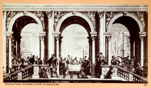 Fotografi av Gästabudet i Levis hus av Paolo Veronese - Hallwylska museet - 103018