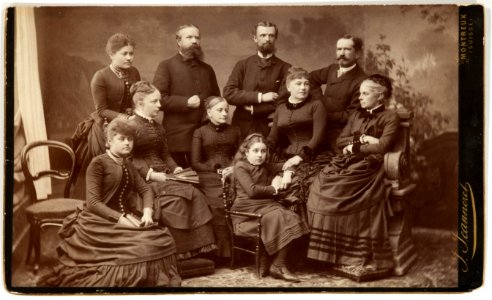 Fotografi av familjen von Hallwyl med släktingar - Hallwylska museet - 106658 photo