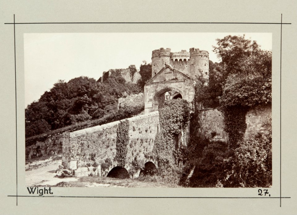 Fotografi av Carisbrooke Castle. Isle of Wight, England - Hallwylska museet - 106686