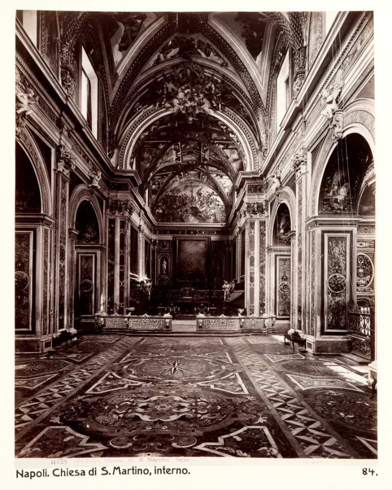 Fotografi av Chiesa di S. Martino. Neapel, Italien - Hallwylska museet - 106843