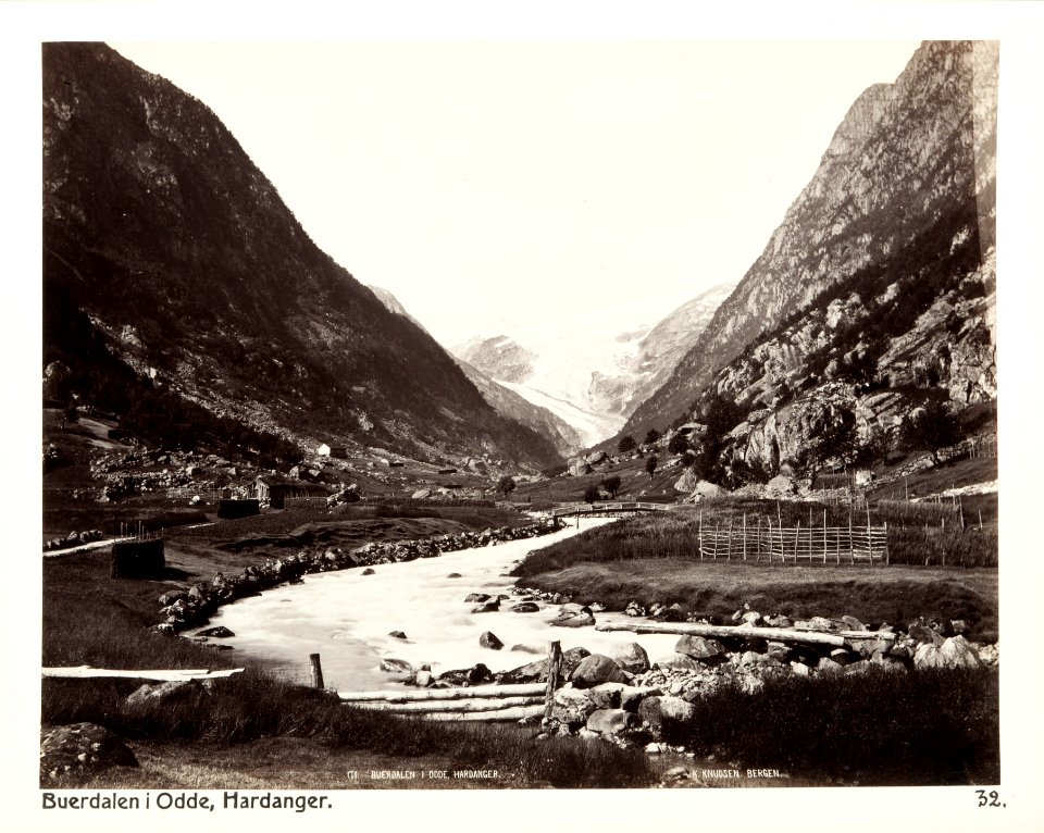 Fotografi av Buerdalen i Odde. Hardanger. Norge - Hallwylska museet - 105718