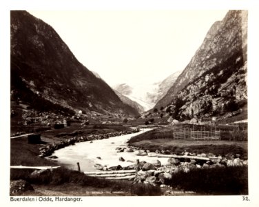 Fotografi av Buerdalen i Odde. Hardanger. Norge - Hallwylska museet - 105718