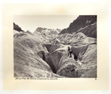 Fotografi av glaciären Mer de Glace - Hallwylska museet - 103136