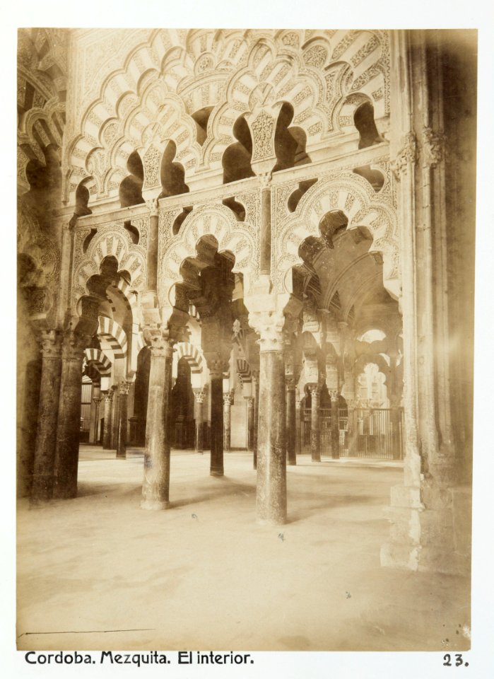Fotografi av Córdoba. Mezquita, El interior - Hallwylska museet - 104770